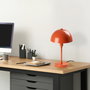 Opviq Lámpara de Mesa de Cuerpo Metálico Naranja